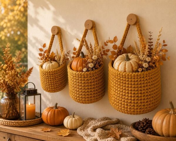 il_fullxfull.8077744290_is2i.jpg Crochet Hanging Basket Pattern Set, 3 Sizes, Farmhouse Decor (PDF Download)