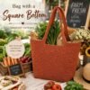 il_fullxfull.8077962534_59z0.jpg Crochet Tote Bag Pattern | Square Bottom Market Bag (PDF Download)