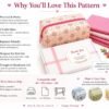 Makeup Bag Sewing Pattern PDF Bundle, Zipper Pouch Pattern, Cosmetic Bag Sewing Pattern, 5 Sizes, DIY Sewing