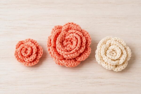 il_fullxfull.8081102057_jtdr.jpg Crochet Rose Flower Pattern PDF | Beginner Friendly | Rose Decoration | Instant Download