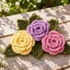 il_fullxfull.8081102067_5zg8.jpg Crochet Rose Flower Pattern PDF | Beginner Friendly | Rose Decoration | Instant Download