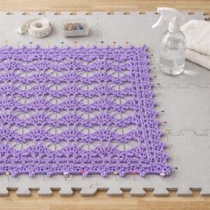 Summer Crochet Blanket Pattern PDF | Airy Shell Stitch Baby Blanket | Lightweight Throw | Instant Download