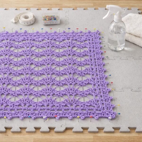 Summer Crochet Blanket Pattern PDF | Airy Shell Stitch Baby Blanket | Lightweight Throw | Instant Download
