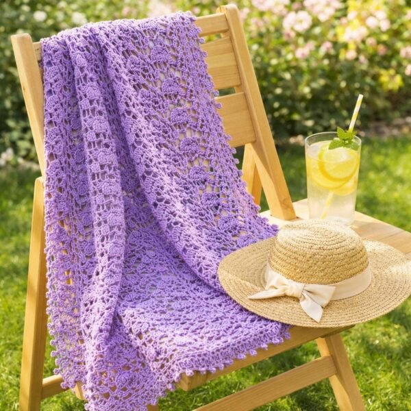 il_fullxfull.8088190033_44jl.jpg Summer Crochet Blanket Pattern PDF | Airy Shell Stitch Baby Blanket | Lightweight Throw | Instant Download