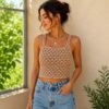 il_fullxfull.8089286229_lkb6.jpg Crochet Top Pattern | Summer Breeze | Easy Crossed Stitch | DK Cotton | Sizes XS to XL