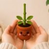 Amigurumi Plant Crochet Pattern PDF | Interactive Pull & Grow Pot Plant For Beginners
