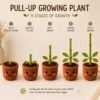 Amigurumi Plant Crochet Pattern PDF | Interactive Pull & Grow Pot Plant For Beginners