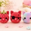 Crochet Cat Keychain Pattern Bundle | Kawaii Amigurumi Plush Tutorial (PDF)