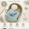 il_fullxfull.8099620578_ef94.jpg Crochet Baby Bed Pattern PDF | Princess Nursery Decor | Pillow & Blanket Set | Instant Download