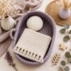 il_fullxfull.8099620584_sf97.jpg Crochet Baby Bed Pattern PDF | Princess Nursery Decor | Pillow & Blanket Set | Instant Download