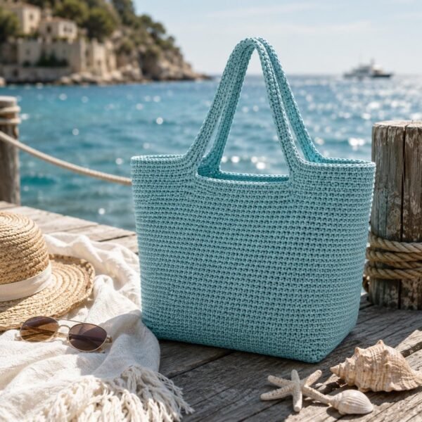 il_fullxfull.8125881293_94pd.jpg Crochet Tote Bag Pattern | Square Bottom Market Bag (PDF Download)