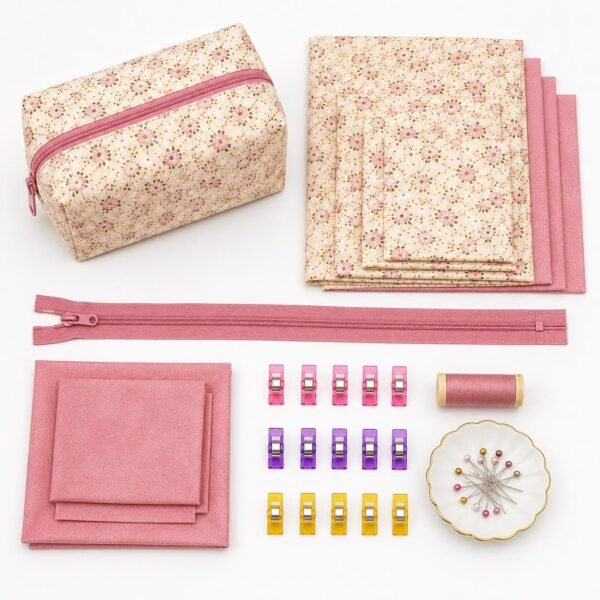 Makeup Bag Sewing Pattern PDF Bundle, Zipper Pouch Pattern, Cosmetic Bag Sewing Pattern, 5 Sizes, DIY Sewing