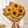 il_fullxfull.8130758880_bmdu.jpg Crochet Sunflower Pattern PDF, Realistic Flower Bouquet, Amigurumi Stem Leaf (Digital Download)