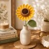 il_fullxfull.8130758896_ezm5.jpg Crochet Sunflower Pattern PDF, Realistic Flower Bouquet, Amigurumi Stem Leaf (Digital Download)