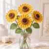il_fullxfull.8130759026_2ayq.jpg Crochet Sunflower Pattern PDF, Realistic Flower Bouquet, Amigurumi Stem Leaf (Digital Download)