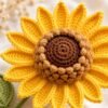 il_fullxfull.8130759032_avpp.jpg Crochet Sunflower Pattern PDF, Realistic Flower Bouquet, Amigurumi Stem Leaf (Digital Download)