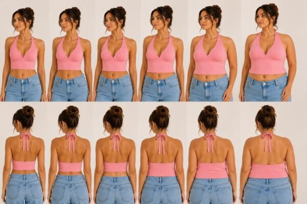 Halter Crop Top Tutorial PDF, Step-by-Step Sewing Guide, Beginner Friendly, Instant Download