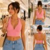 Halter Crop Top Tutorial PDF, Step-by-Step Sewing Guide, Beginner Friendly, Instant Download