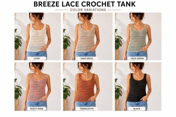 il_fullxfull.8131471970_dcqw.jpg Lace Crochet Tank Pattern, Lightweight Summer Top, Women's Crochet Shirt (PDF Download)