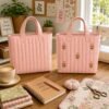 il_fullxfull.8139483192_1dqh.jpg Quilted Mini Tote Bag Sewing Pattern | Beginner Friendly, Optional Tulip Embroidery (PDF Download)