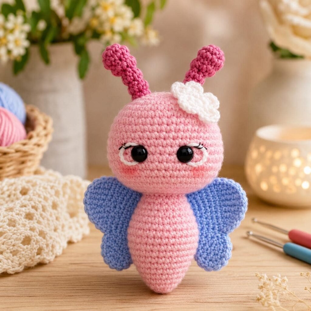 Crochet Butterfly Pattern PDF, Amigurumi Butterfly Plush Toy, Beginner Friendly Crochet Pattern, Instant Download