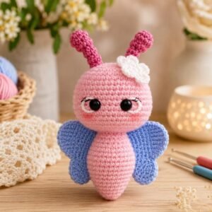 Crochet Butterfly Pattern PDF, Amigurumi Butterfly Plush Toy, Beginner Friendly Crochet Pattern, Instant Download