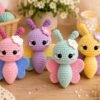 il_fullxfull.8139721450_5e9x.jpg Crochet Butterfly Pattern PDF, Amigurumi Butterfly Plush Toy, Beginner Friendly Crochet Pattern, Instant Download