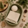 il_fullxfull.8147527821_hgw5.jpg Crochet Baby Bed Pattern PDF | Princess Nursery Decor | Pillow & Blanket Set | Instant Download