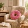 Crochet Donut Pillow Pattern PDF Download, Donut Cushion Tutorial, Nursery Decor, Beginner Friendly