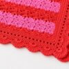 Easy Shell Stitch Crochet Throw Blanket Pattern, Striped Beginner Blanket (PDF Download)