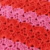 Easy Shell Stitch Crochet Throw Blanket Pattern, Striped Beginner Blanket (PDF Download)