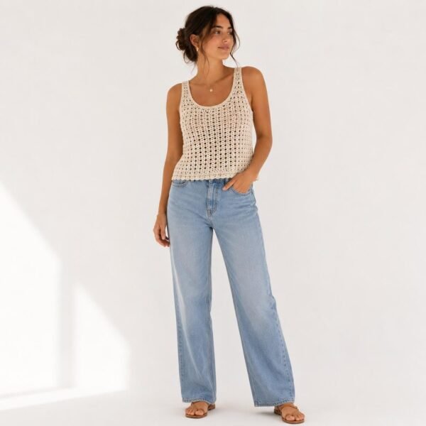 il_fullxfull.8179372169_4xd1.jpg Lace Crochet Tank Pattern, Lightweight Summer Top, Women's Crochet Shirt (PDF Download)