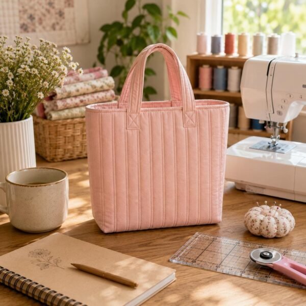 il_fullxfull.8187378943_2dm2.jpg Quilted Mini Tote Bag Sewing Pattern | Beginner Friendly, Optional Tulip Embroidery (PDF Download)