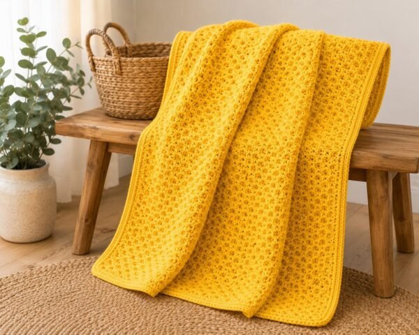 il_fullxfull.8206862173_137n.jpg one skein Beginner Crochet Blanket Pattern | Lemon Peel Stitch Baby Throw (PDF Download)