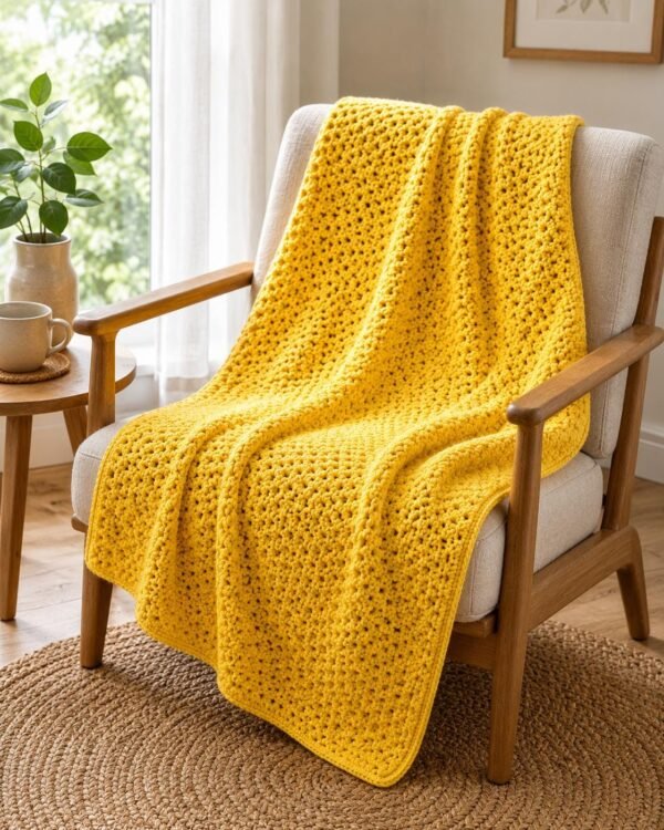 il_fullxfull.8206862283_d2kz.jpg one skein Beginner Crochet Blanket Pattern | Lemon Peel Stitch Baby Throw (PDF Download)