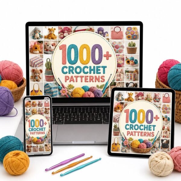 1000+ Crochet Pattern Bundle PDF | Amigurumi, Toys, Blankets, Bags, Christmas & Baby Crochet | Instant Download
