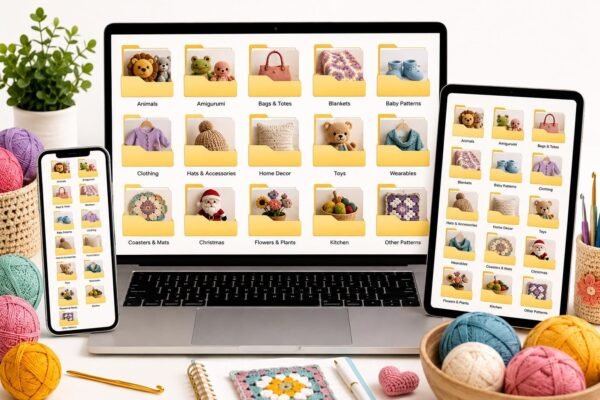 1000+ Crochet Pattern Bundle PDF | Amigurumi, Toys, Blankets, Bags, Christmas & Baby Crochet | Instant Download