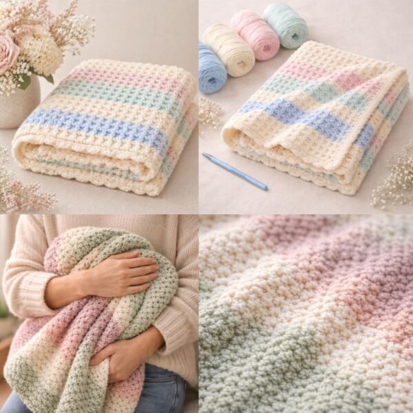 il_fullxfull.8283260489_9yux.jpg Crochet Baby Blanket Patterns Bundle | Waffle Stitch, One Skein Afghan (PDF Download)
