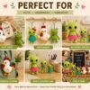 6-Pattern Crochet Bundle: Alien, Chicken, Rooster, Frog Amigurumi (PDF Download)