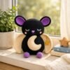Sleepy Moon Bat Crochet Pattern | Beginner Amigurumi Plush Tutorial (PDF Download)