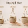 il_fullxfull.8330351061_p0cc.jpg Sunwoven Hanging Basket Crochet Pattern | Beginner Plant Hanger (PDF Download)