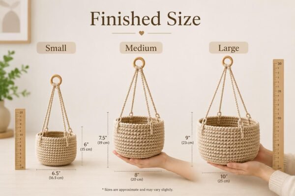 il_fullxfull.8330351061_p0cc.jpg Sunwoven Hanging Basket Crochet Pattern | Beginner Plant Hanger (PDF Download)