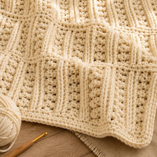 il_fullxfull.8371155006_rayt.jpg Staggered Rib Crochet Blanket Pattern | Textured Throw, Baby to Adult Sizes (Digital Download)