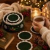 Christmas Crochet Coaster Holder Pattern | Beginner Festive Decor (PDF Download)
