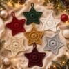 Easy Crochet Star Ornament Pattern | Beginner Christmas Tree Decor (PDF Download)