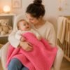 Easy Baby Blanket Crochet Pattern, Lemon Peel Stitch, Beginner PDF (Instant Download)