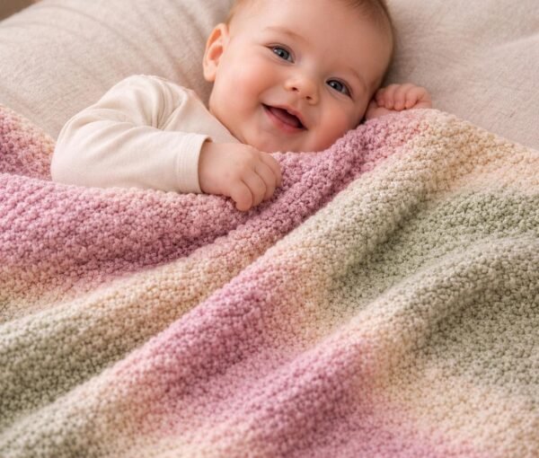 One Skein Crochet Blanket Pattern | Beginner Friendly  | Easy Baby Pattern | Modern Throw PDF