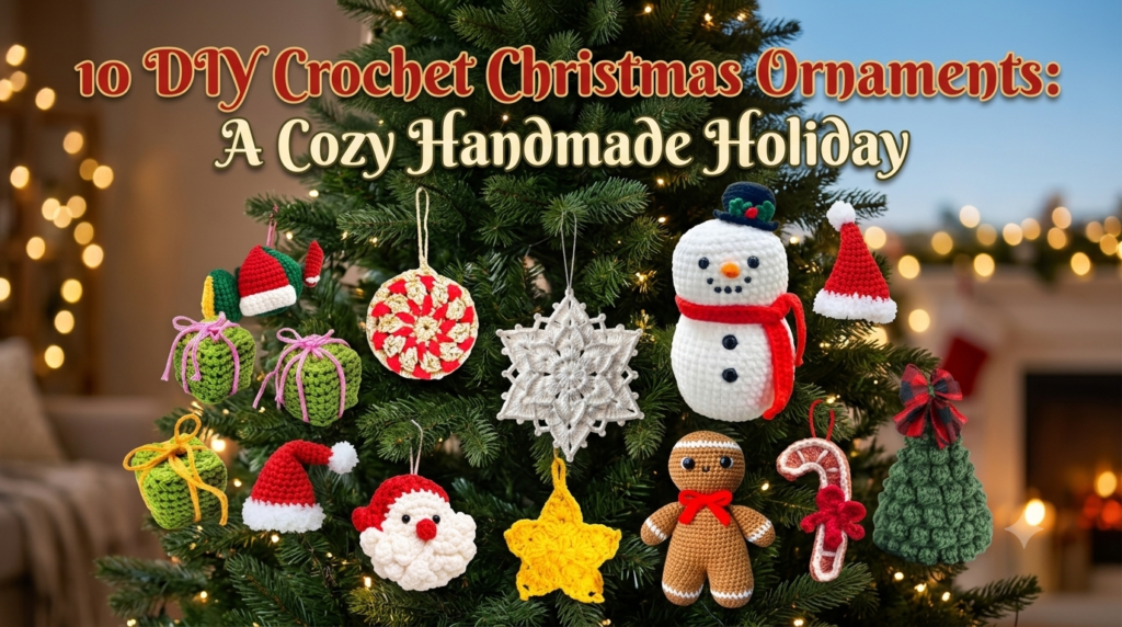 Crochet Christmas Ornaments: 10 Easy & Festive Ideas